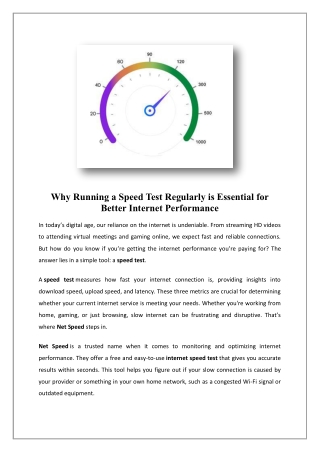 Internet Speed Test | Net speed