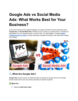 Google Ads vs Social Media Ads_ What Works Best for Your Business