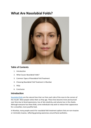 What Are Nasolabial Folds ?