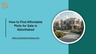 How to Find Affordable Plots for Sale in Abbottabad