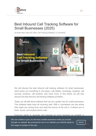 Best Inbound Call Tracking Software for Small Businesses