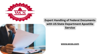 Expert Handling of Federal Documents – US State Department Apostille Service PDF