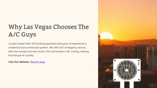 Trusted HVAC & Plumbing Services in Las Vegas | The A/C Guys