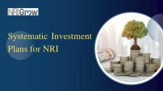 NRI SIP plan