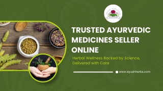 Shop Ayurvedic Medicines Online from Ayush Herbs for Total Wellness