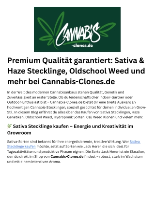 Oldschool Weed kaufen