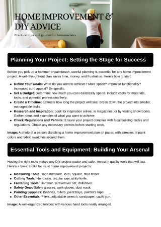 Home Improvement & DIY Advice – Expert Tips & Ideas