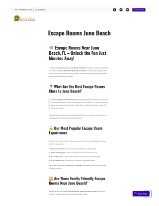 Escape Rooms Juno Beach