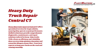 Central CT Truck & Equipment Experts: Heavy & Medium Duty Repair, Service