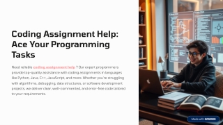 Coding Assignment Help – Expert Programming Support
