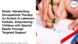 Occupational Therapy for Autism in Laketown, Kolkat_PPT