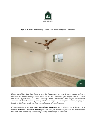 Top 2025 Home Remodeling Trends That Blend Design and Function