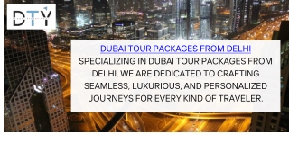 Dubai Tour Package from Delhi