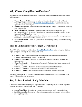 CompTIA Exam PreparationDumpsArena Insider Tips for CompTIA Exam Preparation