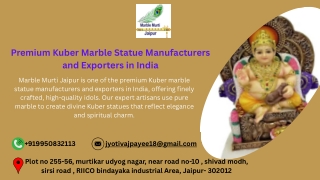 Kuber Marble Statue Manufacturers