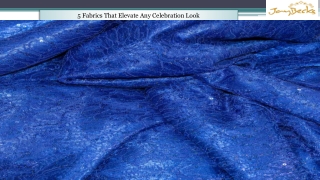 Top 5 Luxe Fabrics for Party Outfits