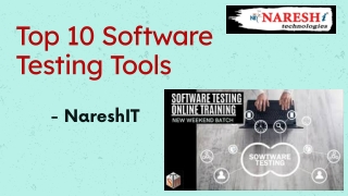 Top 10 Software Testing Tools in 2025 - NareshIT