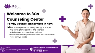 Family Counseling Services Novi MI – 3Cs Counseling Center
