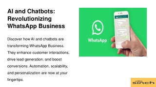 How AI and Chatbots Are Enhancing the WhatsApp Business Experience