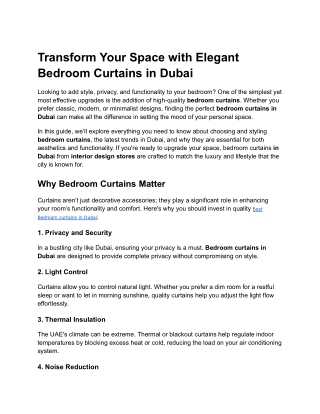 Transform Your Space with Elegant Bedroom Curtains in Dubai (3)