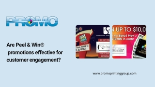 Are Peel & Win® promotions effective for customer engagement