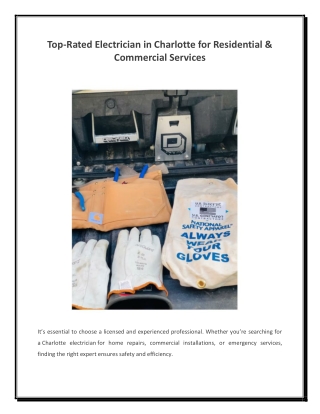 Top-Rated Electrician in Charlotte for Residential & Commercial Services