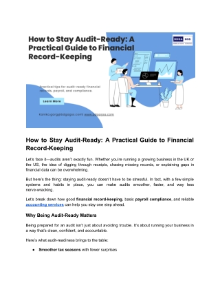 How to Stay Audit-Ready: A Practical Guide for Mid-Sized Businesses