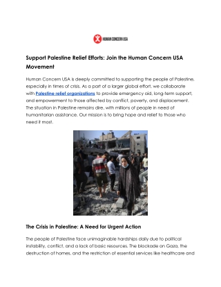 Empower Change with Palestine Relief Efforts
