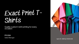 Exact Print’s Print T Shirt Blazes Stellar Custom Heat