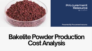 Bakelite Powder Production Cost Analysis