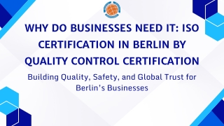 ISO Certification in Germany | Quality Control Certification