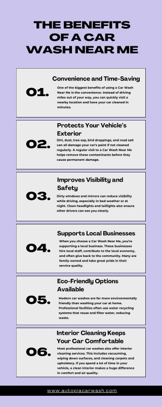 The Benefits of a Car Wash Near Me