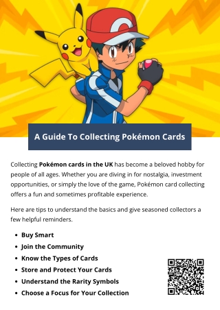 A Guide To Collecting Pokémon Cards
