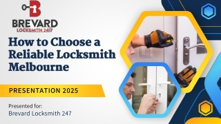 How to Choose a Reliable Locksmith Melbourne