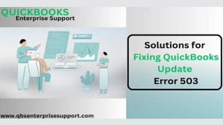Troubleshoot QuickBooks Update Error 503