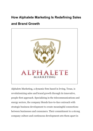 Fueling Brand Expansion Through Purpose-Driven Sales Strategies