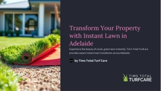 Transform Your Property with Instant Lawn in Adelaide