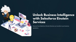 Unlock Business Intelligence with Salesforce Einstein Services