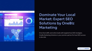 Dominate Your Local Market: Expert SEO Solutions by OneBiz Marketing