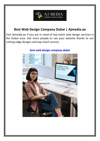 Best Web Design Company Dubai  Ajmedia.ae