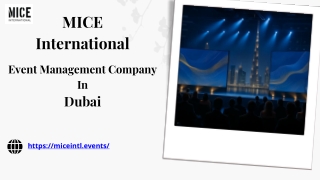 Top Event Management Company in Dubai