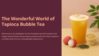 Tapioca Bubble Tea