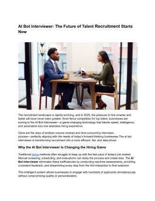 AI Bot Interviewer_ The Future of Talent Recruitment Starts Now