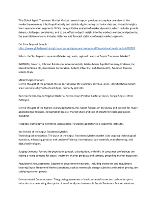 Global Sepsis Treatment Market