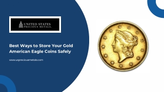 Smart Storage Tips for Gold American Eagle Coins