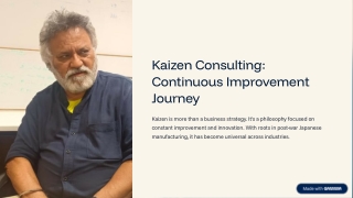 Kaizen Consulting Continuous Improvement Journey
