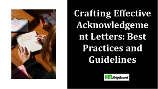 Sample of Acknowledgement Letter