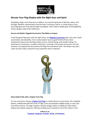 Elevate Your Flag Display with the Right Gear and Spirit