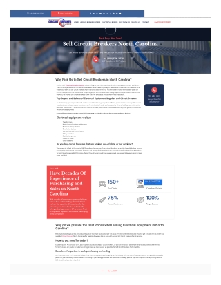 Sell Circuit Breakers in North Carolina | TheCircuitbreakersource