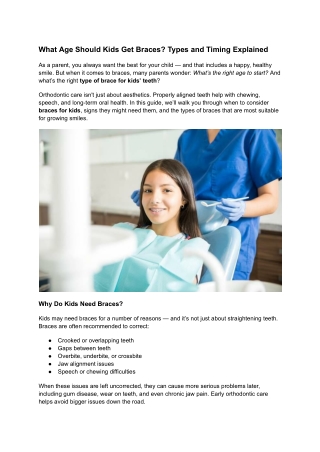 What Age Should Kids Get Braces (1)